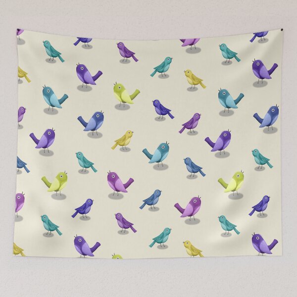 Item preview, Colorful birds pattern designed and sold by HannaPaulina.