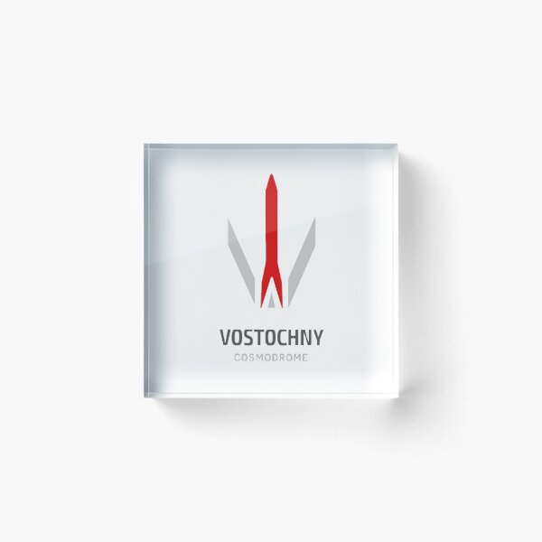 Item preview, Vostochny Cosmodrome White Logo designed and sold by Nikki SpaceStuffPlus.