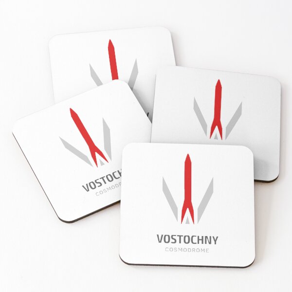 Item preview, Vostochny Cosmodrome White Logo designed and sold by Nikki SpaceStuffPlus.