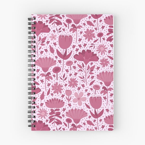 Item preview, Pink floral pattern on white designed and sold by HannaPaulina.