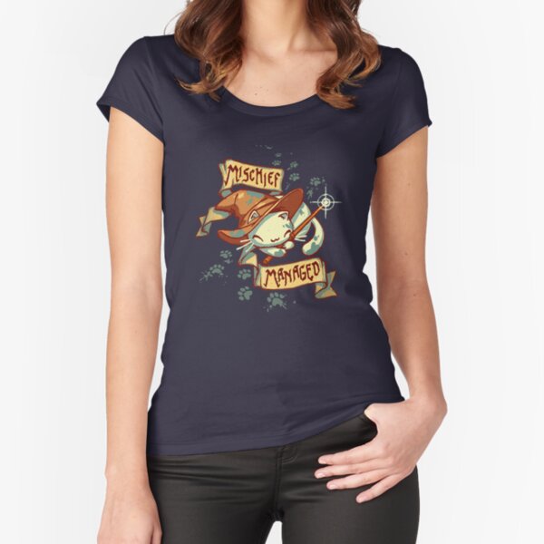 mischief managed Fitted Scoop T-Shirt
