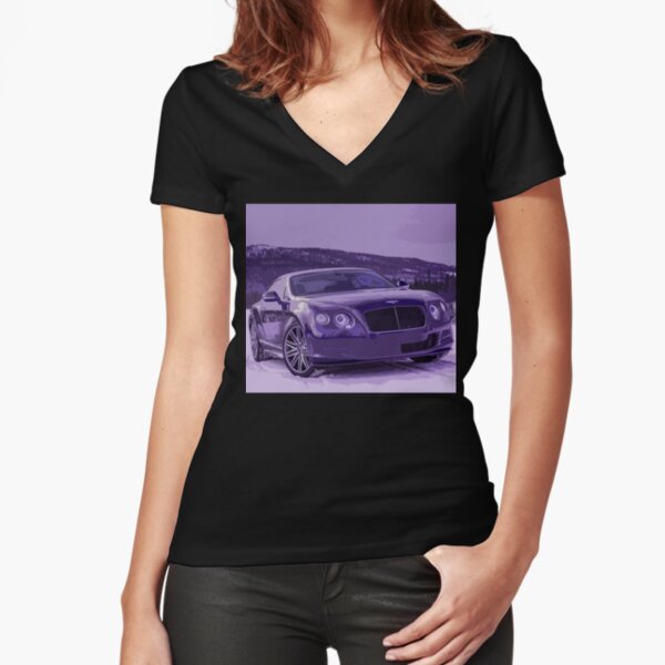 Bentley Continental GT Fitted V-Neck T-Shirt