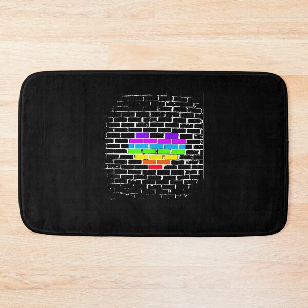 Item preview, Gay Pride, Rainbow Heart on Black Brick designed and sold by DylanFarrell.