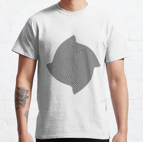 Black and white #illusion #clipart #BlackAndWhite #illusionClipart Classic T-Shirt