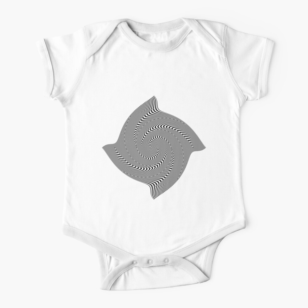 Black and white #illusion #clipart #BlackAndWhite #illusionClipart Baby One-Piece