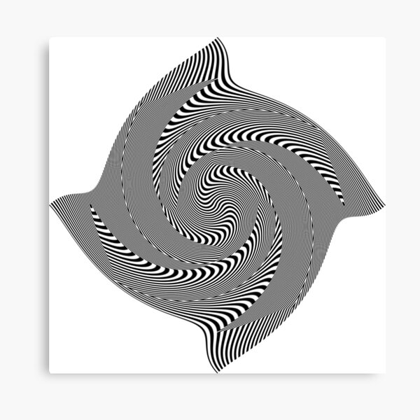 Black and white #illusion #clipart #BlackAndWhite #illusionClipart Canvas Print