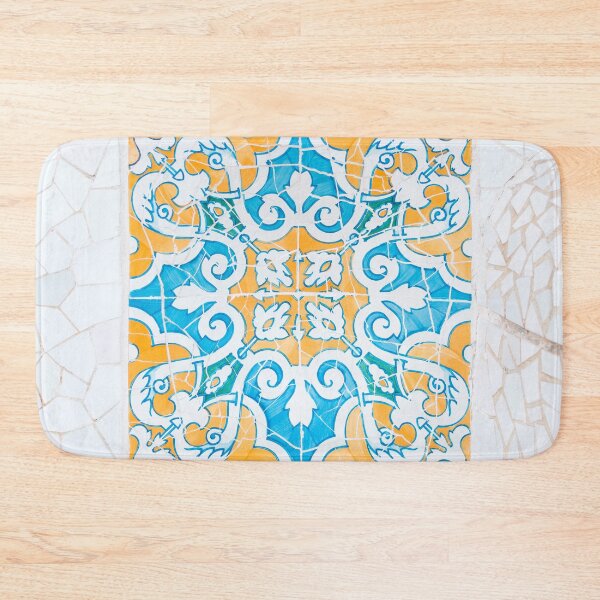 Item preview, Barcelona Park Guell Tile Mosaic Print 3 designed and sold by CaravaggioHouse.