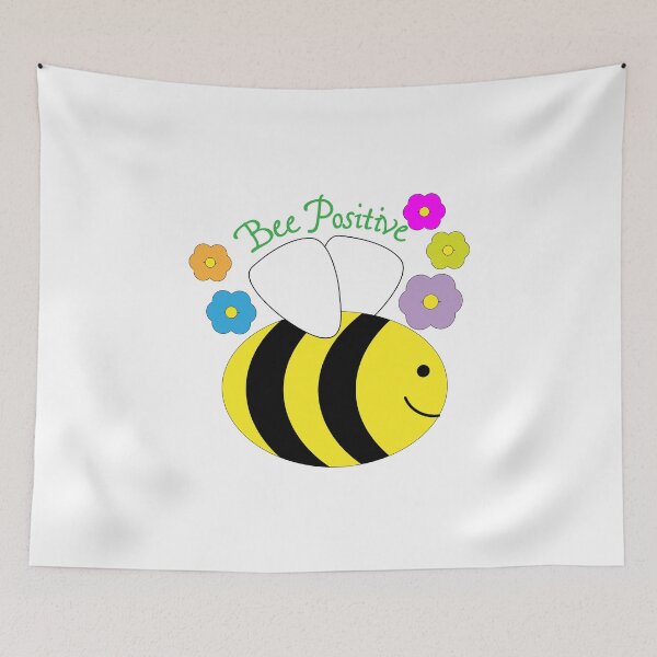 Item preview, Bee Positive Buzzing Bees designed and sold by BeccaC27.