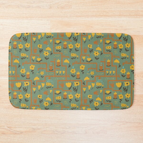 Item preview, flowers and pipes gardening pattern designed and sold by rysunki-malunki.
