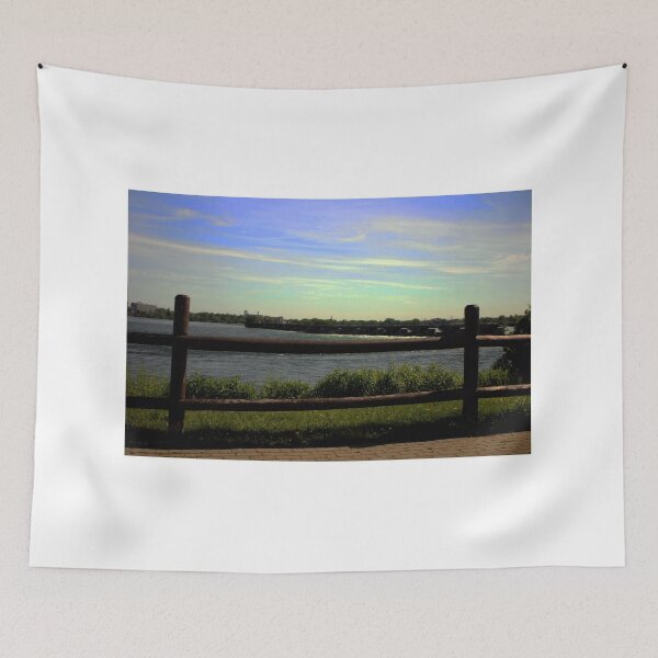 Item preview, Wooden Deck With Fence Overlooking The Ocean designed and sold by BritishYank.