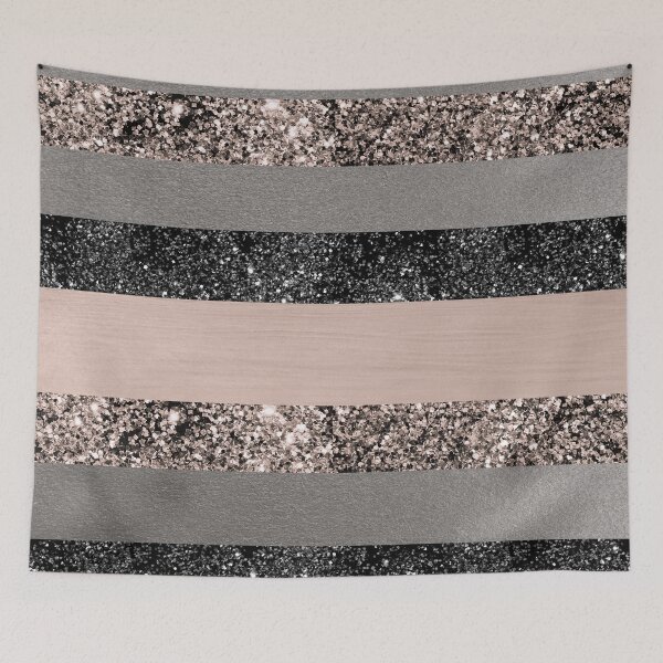 Item preview, Blush Glam Stripes #1 (Photo of Glitter Only - Not Reflective) designed and sold by Anita's & Bella's Art.