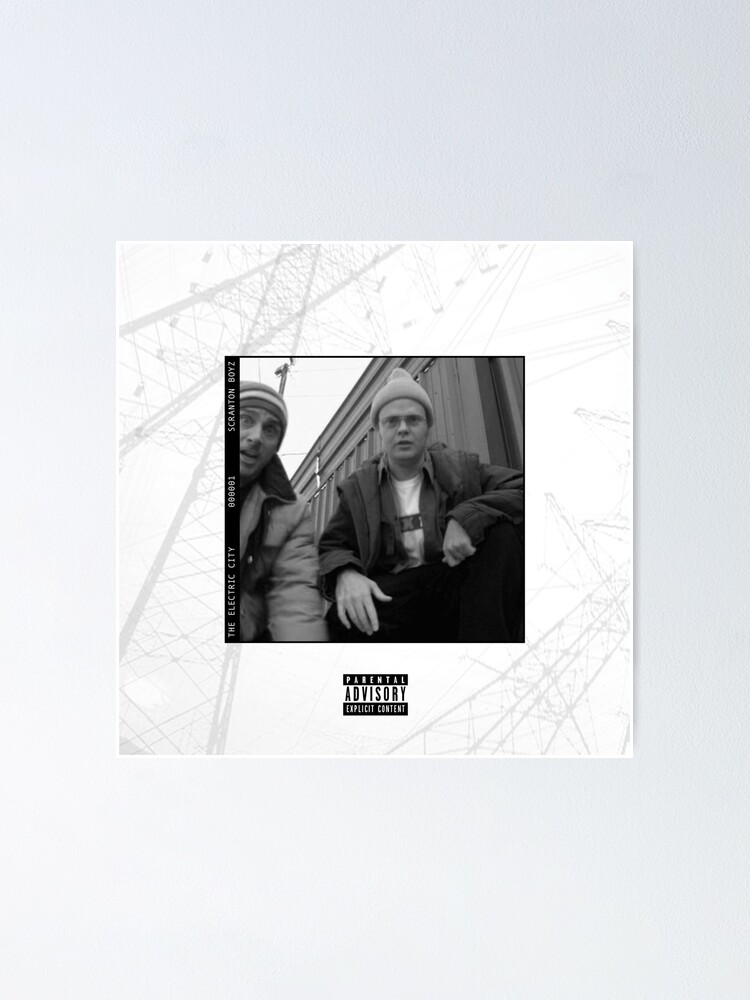 "Michael Scott & Dwight Schrute Scranton The Electric City Rap" Poster