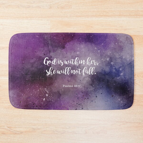 Item preview, God is within her, she will not fall. Psalms 46:5 designed and sold by StudioCitrine.