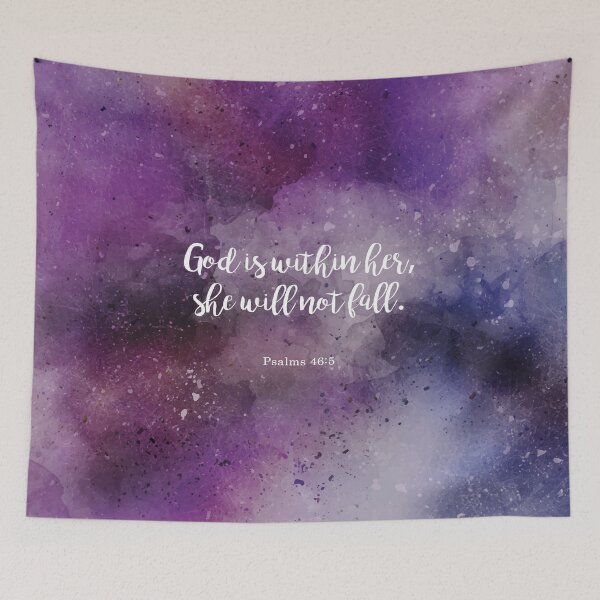 Item preview, God is within her, she will not fall. Psalms 46:5 designed and sold by StudioCitrine.