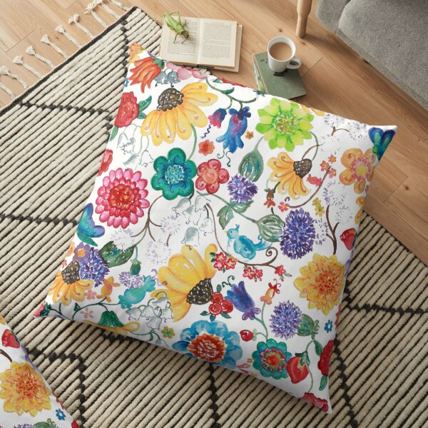 Wildflowers Floor Pillow
