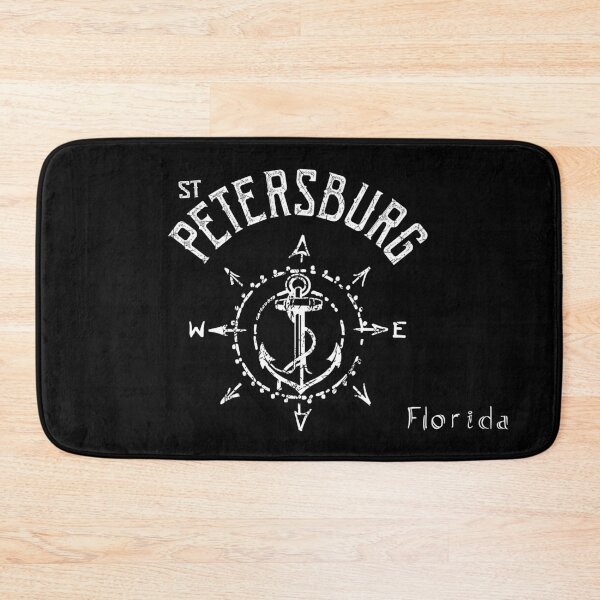 Item preview, St. Petersburg Florida, FL Nautical Compass Rose, Wind Rose, Sailing Sailboat Anchor Souvenir designed and sold by ArtByBollwitt.