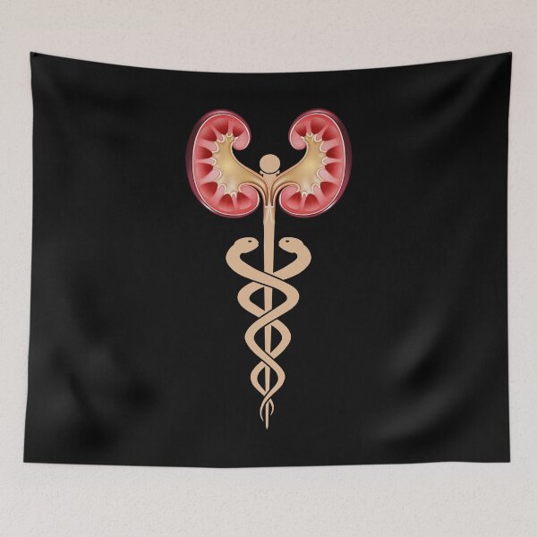 Item preview, Nephrology Renal Dialysis design Gift Kidneys with Caduceus design designed and sold by D-C-Designs.