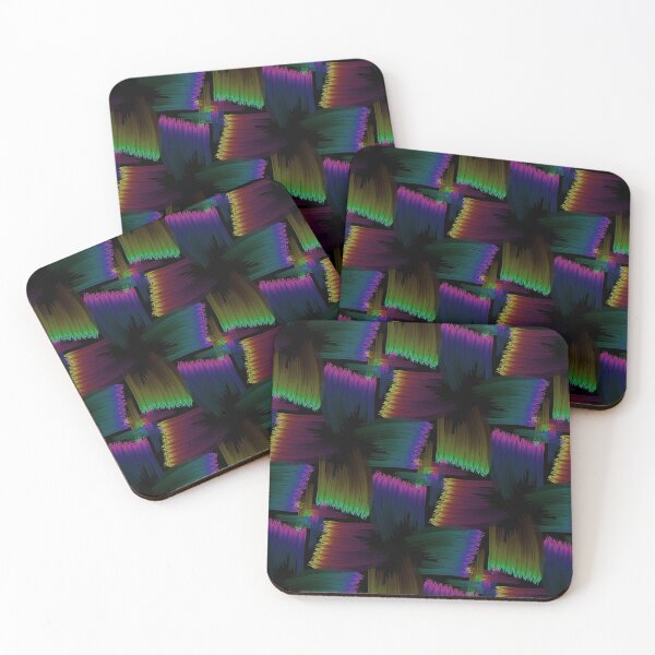 Item preview, Patrón de arco iris oscuro designed and sold by weavernap.