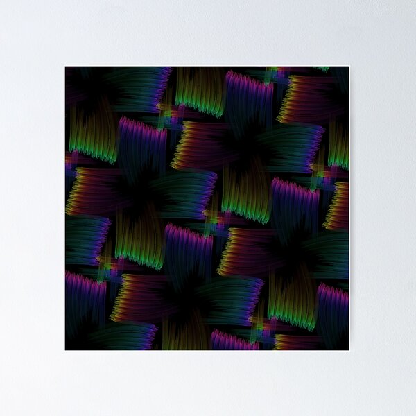 Item preview, Patrón de arco iris oscuro designed and sold by weavernap.
