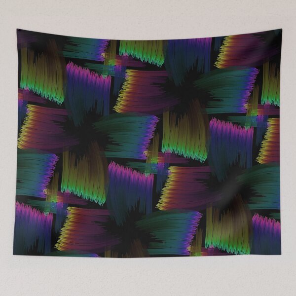Item preview, Patrón de arco iris oscuro designed and sold by weavernap.