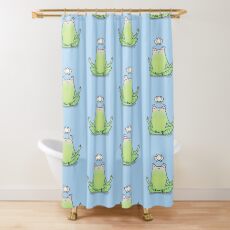 Zen Yoga Frog Shower Curtain