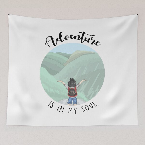 Item preview, Adventure Is In My Soul - Dark Text Version designed and sold by WordvineMedia.
