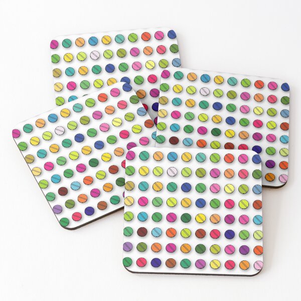 Item preview, Colorful Pills Pattern Cool Modern Art Graphic Illustration designed and sold by theimagezone.