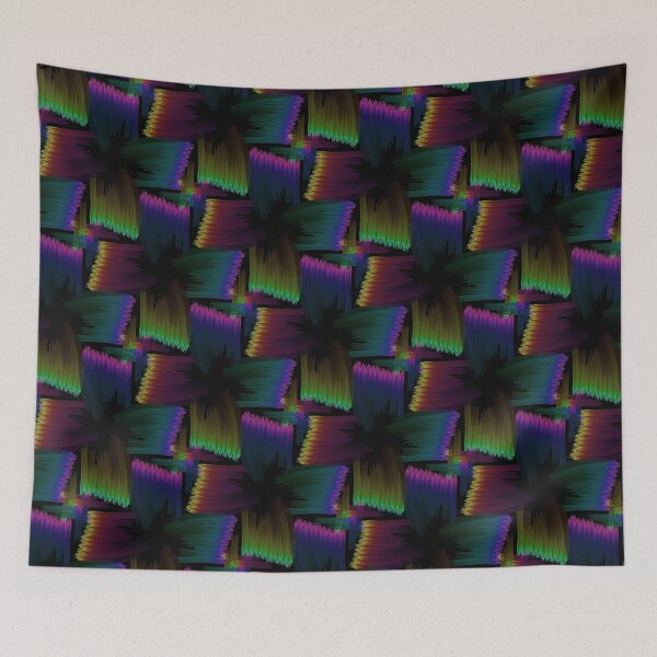 Item preview, ¡Más! Patrón de arco iris oscuro designed and sold by weavernap.