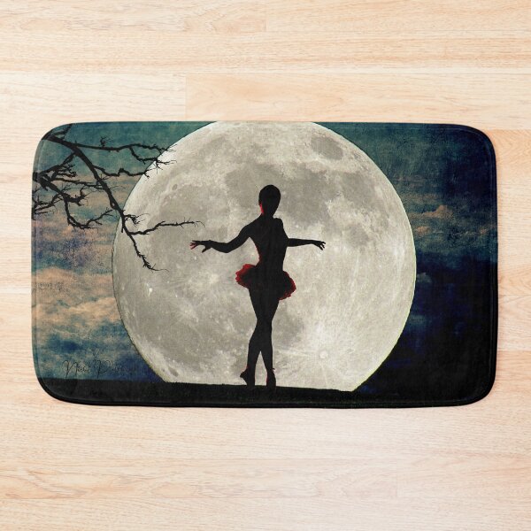 Item preview, Ballerina Moon Teal Night Tree Modern Dance Art Girls Room Art A615 designed and sold by byNicol.