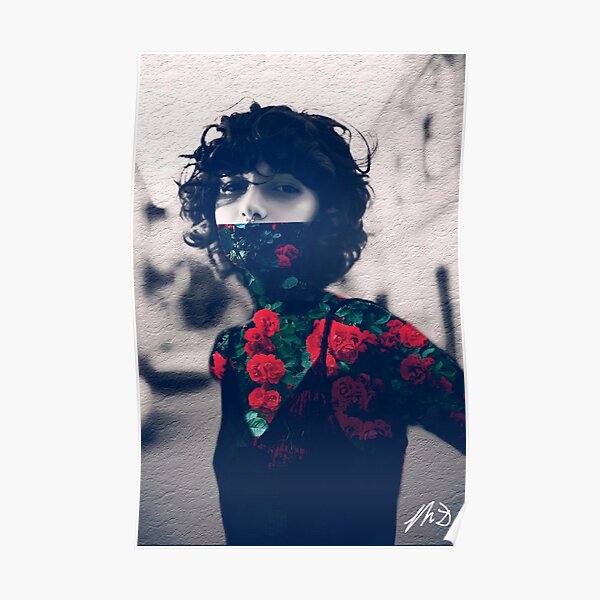 Pretty Face, Red Flowers Poster