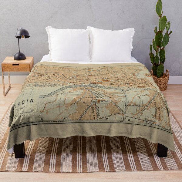 Item preview, Vintage Murcia Spain Map (1913) designed and sold by BravuraMedia.