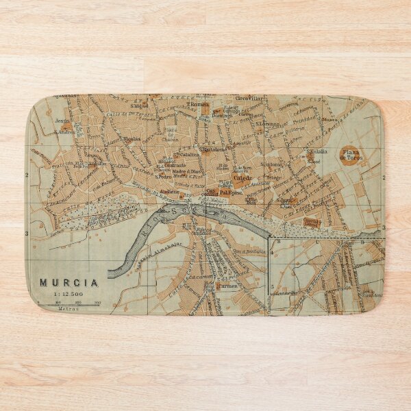 Item preview, Vintage Murcia Spain Map (1913) designed and sold by BravuraMedia.