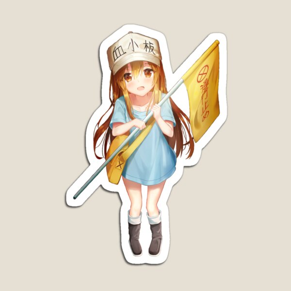 Platelet 1, Hataraku Saibou (Cells at Work) Magnet for Sale by Jake  Hunter