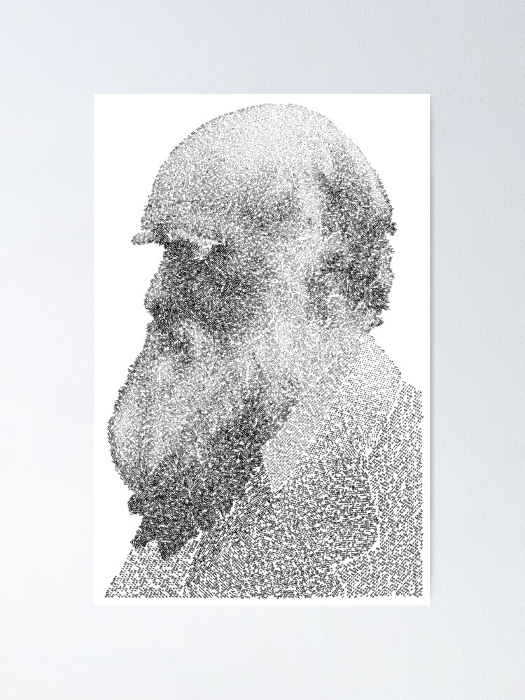 Poster, On the Origin of Species as Charles Darwin designed and sold by zwerdlds