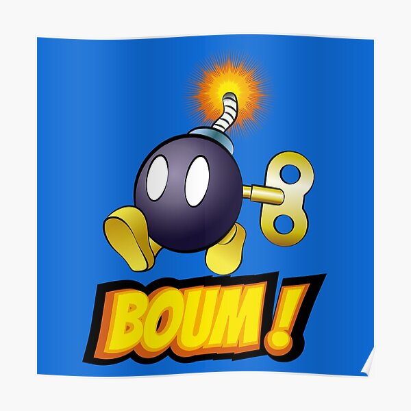 Mario Bomb Posters Redbubble - bob omb rank roblox