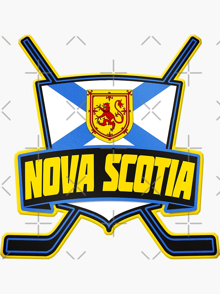 "Nova Scotia Hockey Flag Logo" Sticker for Sale by gamefacegear Redbubble