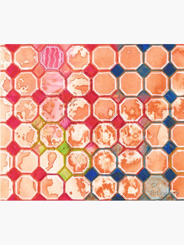 "Octo Splash" Watercolor Pattern by R-Laurence