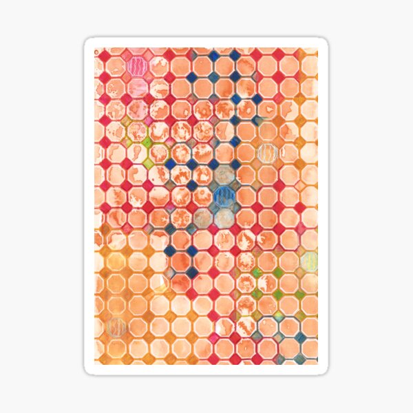"Octo Splash" Watercolor Pattern Sticker