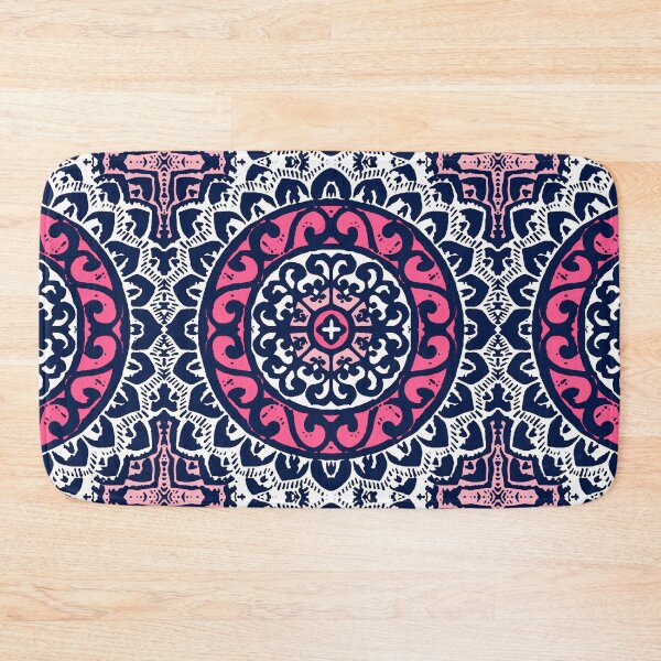 Item preview, Soutwestern Sun Mandala, Fuchsia, Navy designed and sold by Marymarice.