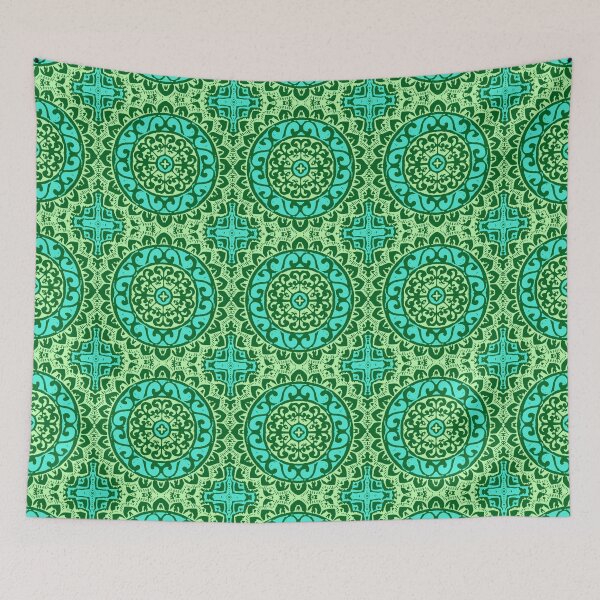 Item preview, Southwestern Sun Mandala, Lime Green  designed and sold by Marymarice.