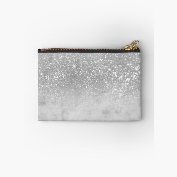 Item preview, White Marble Silver Ombre Glam #1 (Photo of Glitter Only - Not Reflective) designed and sold by Anita's & Bella's Art.