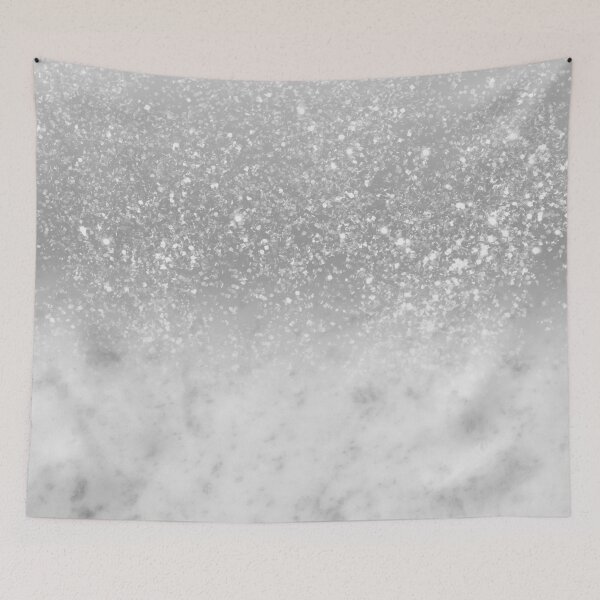 Item preview, White Marble Silver Ombre Glam #1 (Photo of Glitter Only - Not Reflective) designed and sold by Anita's & Bella's Art.