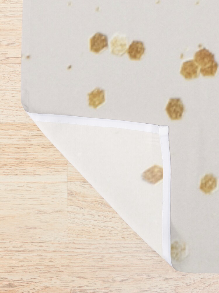 Alternate view of Sparkling Gold Glitter Glam #2 (Faux Glitter) #shiny #decor #art Shower Curtain