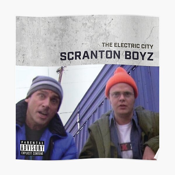 "Michael Scott & Dwight Schrute Scranton The Electric City Rap" Poster