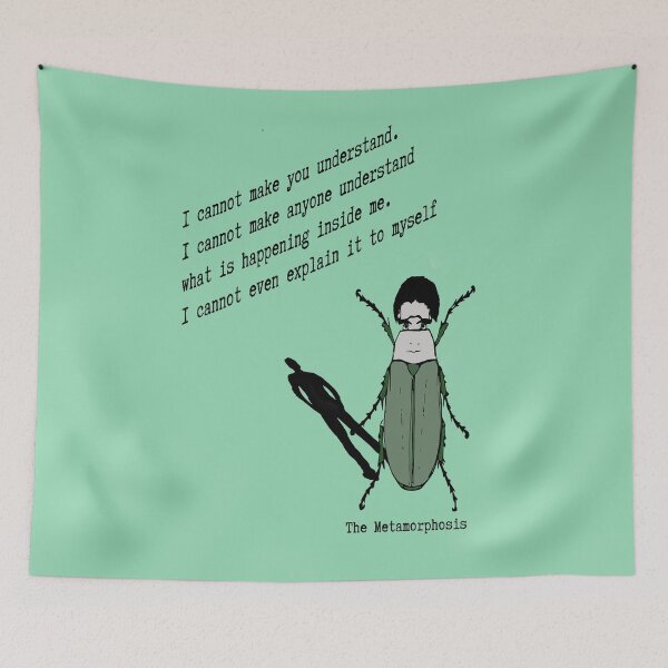 Item preview, Franz Kafka Metamorphosis Quote designed and sold by The Dead  Writers Circle.