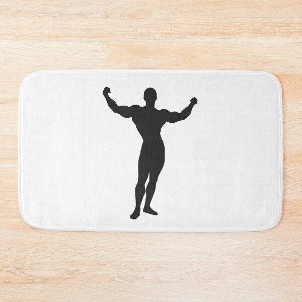 Item preview, Male Bodybuilder Flexing Silhouette designed and sold by MasterArtsman.