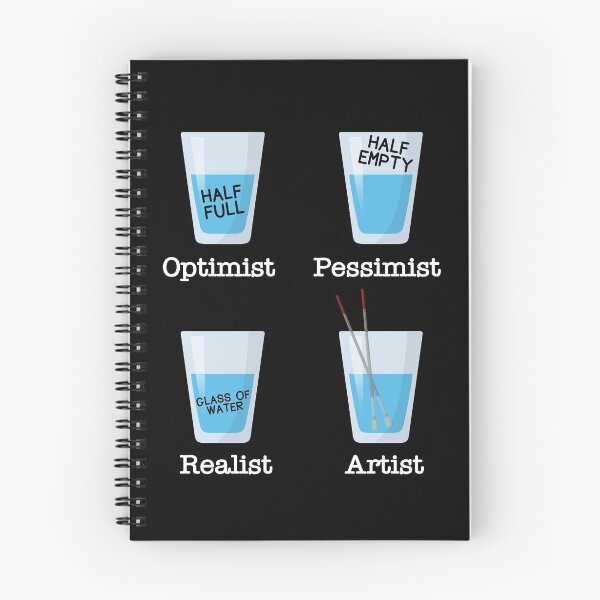 Artikelvorschau, Künstler Optimist Pessimist Realist entworfen und verkauft von designeclipse.