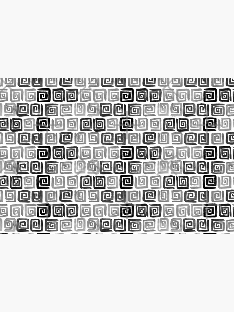 Greek Key Pattern - Monochrome by annieparsons