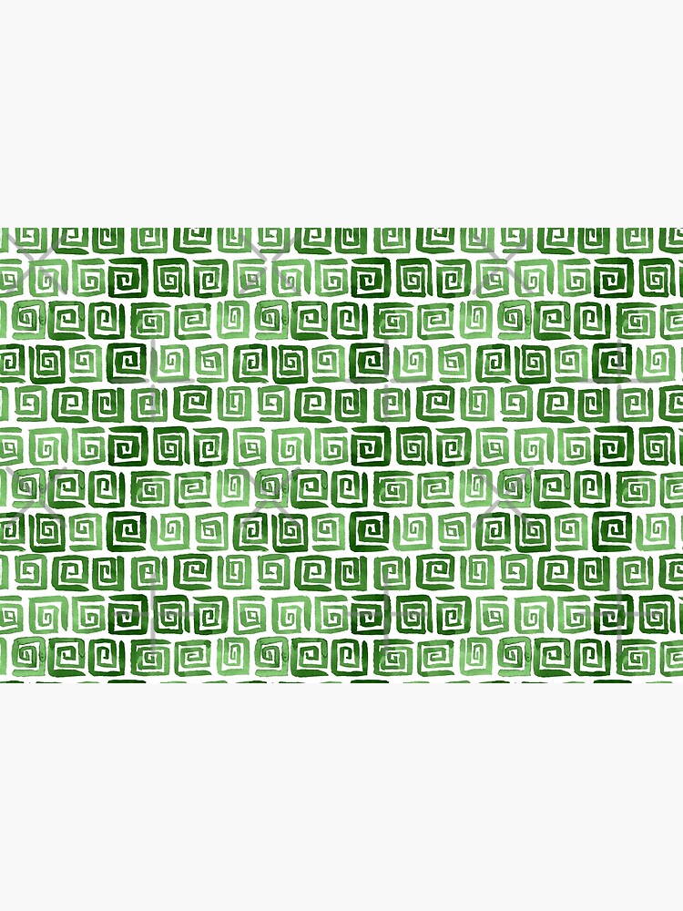 Greek Key Pattern - Green by annieparsons