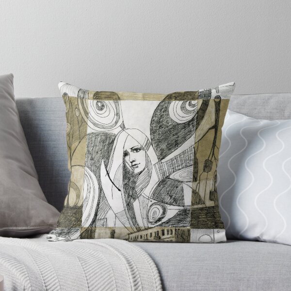 Item preview, Surrealistic collage: girl, trees and urban landscape designed and sold by Moolversin.